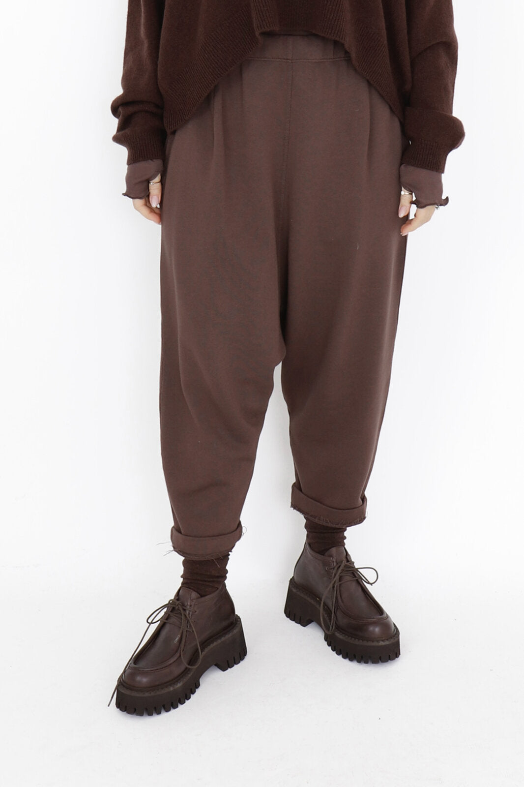 Sort Aarhus Baggy Pants Choco 1107