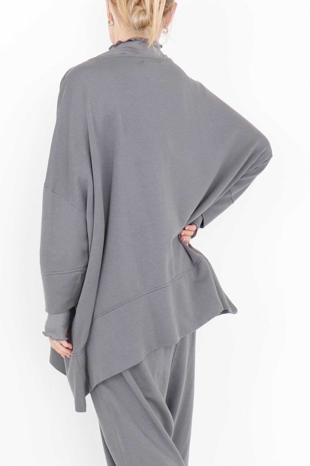 Sort Aarhus Oversized Blouse Inky 2157