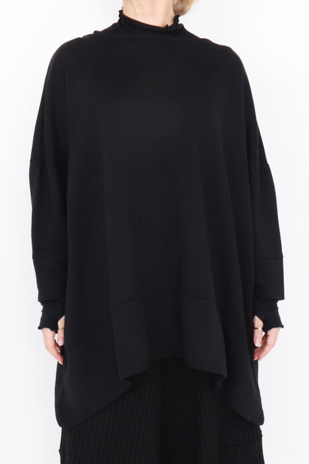 Sort Aarhus Oversized Blouse 2157