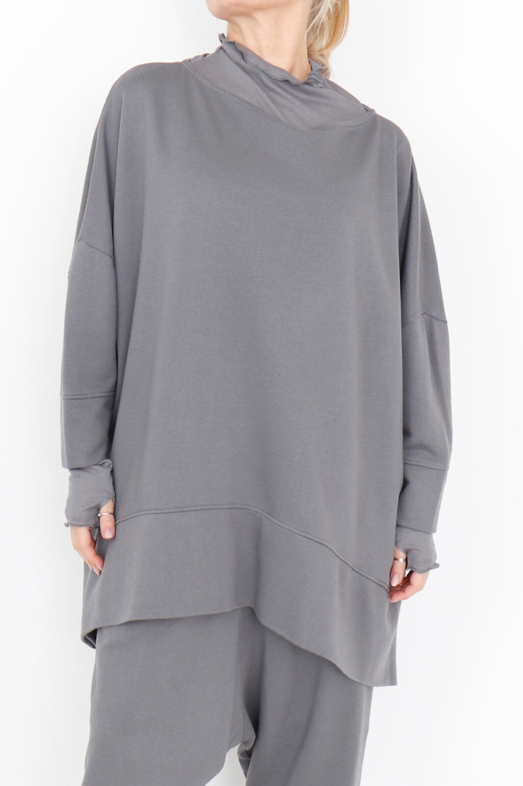 Sort Aarhus Oversized Blouse Inky 2157