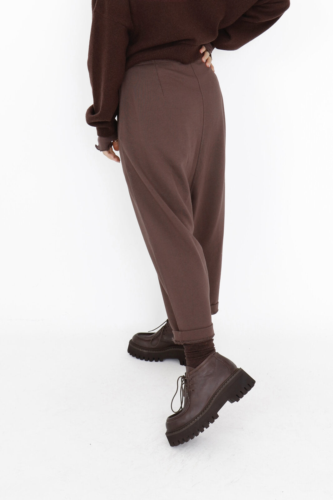 Sort Aarhus Baggy Pants Choco 1107