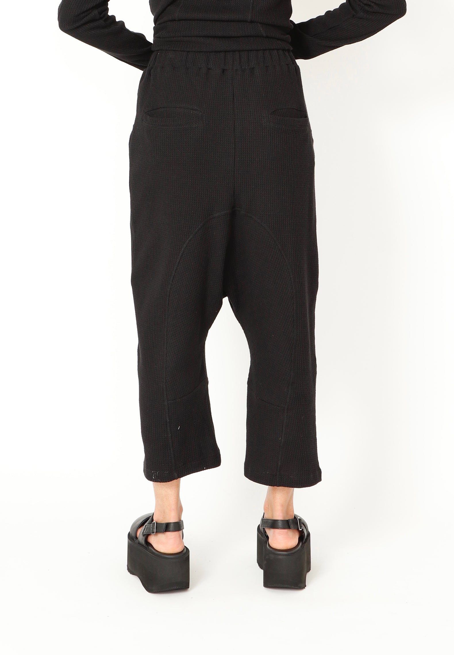 Sort Aarhus Baggy Buxur Svartar 1130