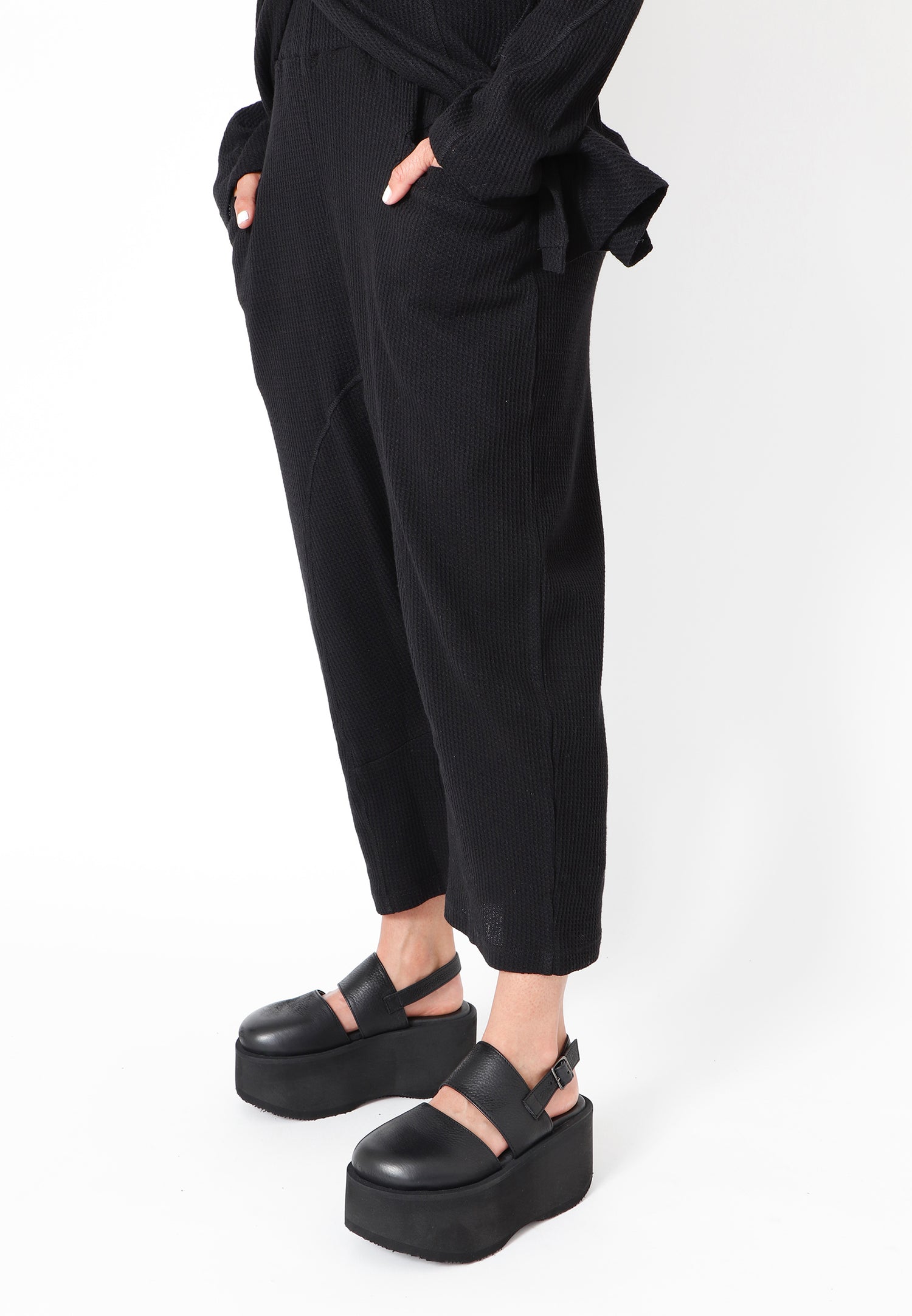 Sort Aarhus Baggy Buxur Svartar 1130