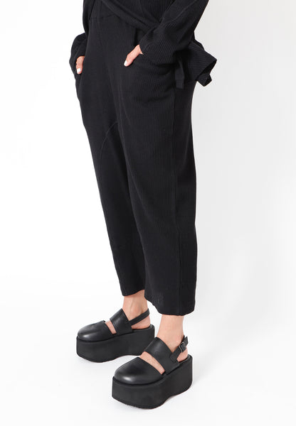 Sort Aarhus Baggy Buxur Svartar 1130