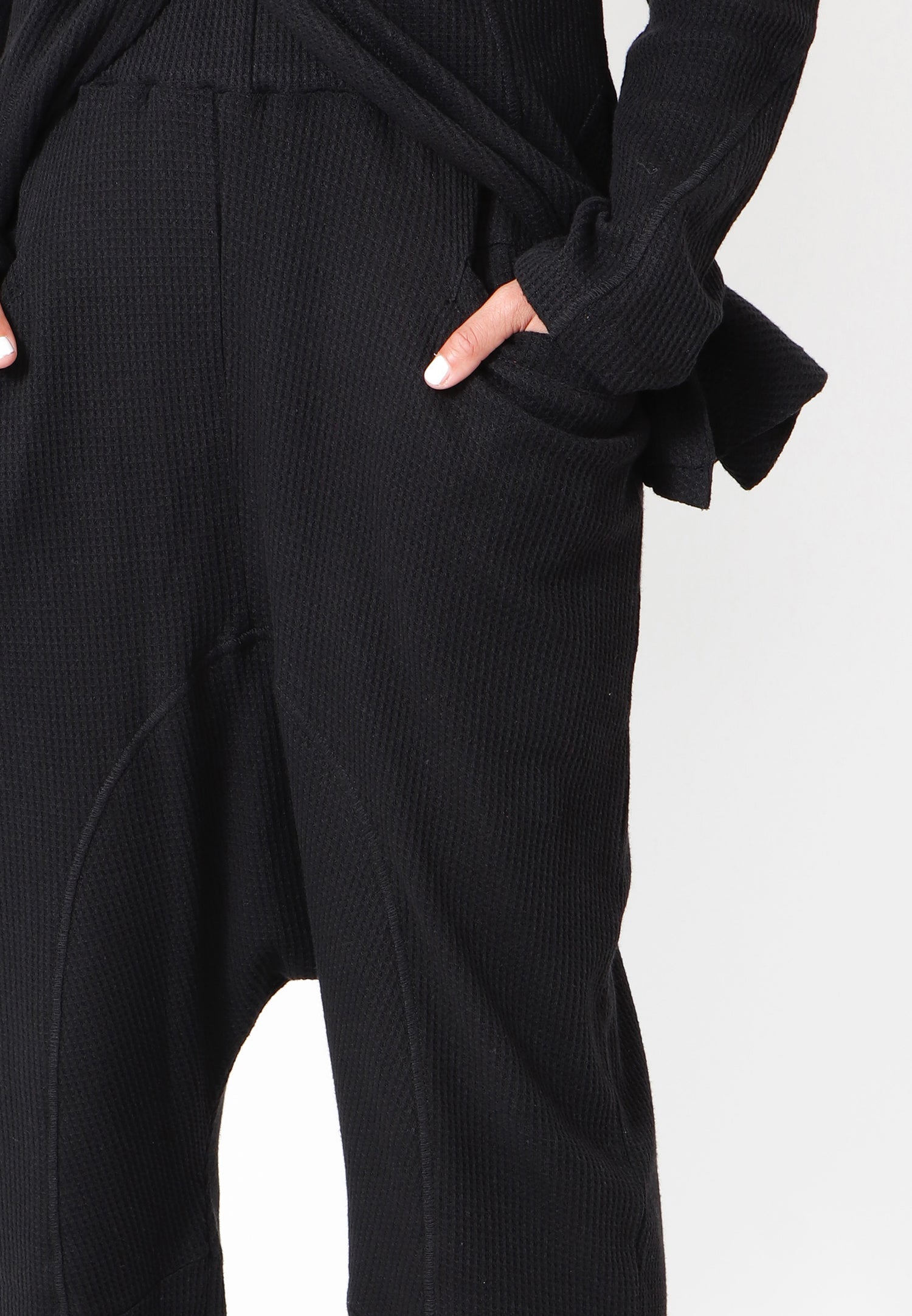 Sort Aarhus Baggy Buxur Svartar 1130