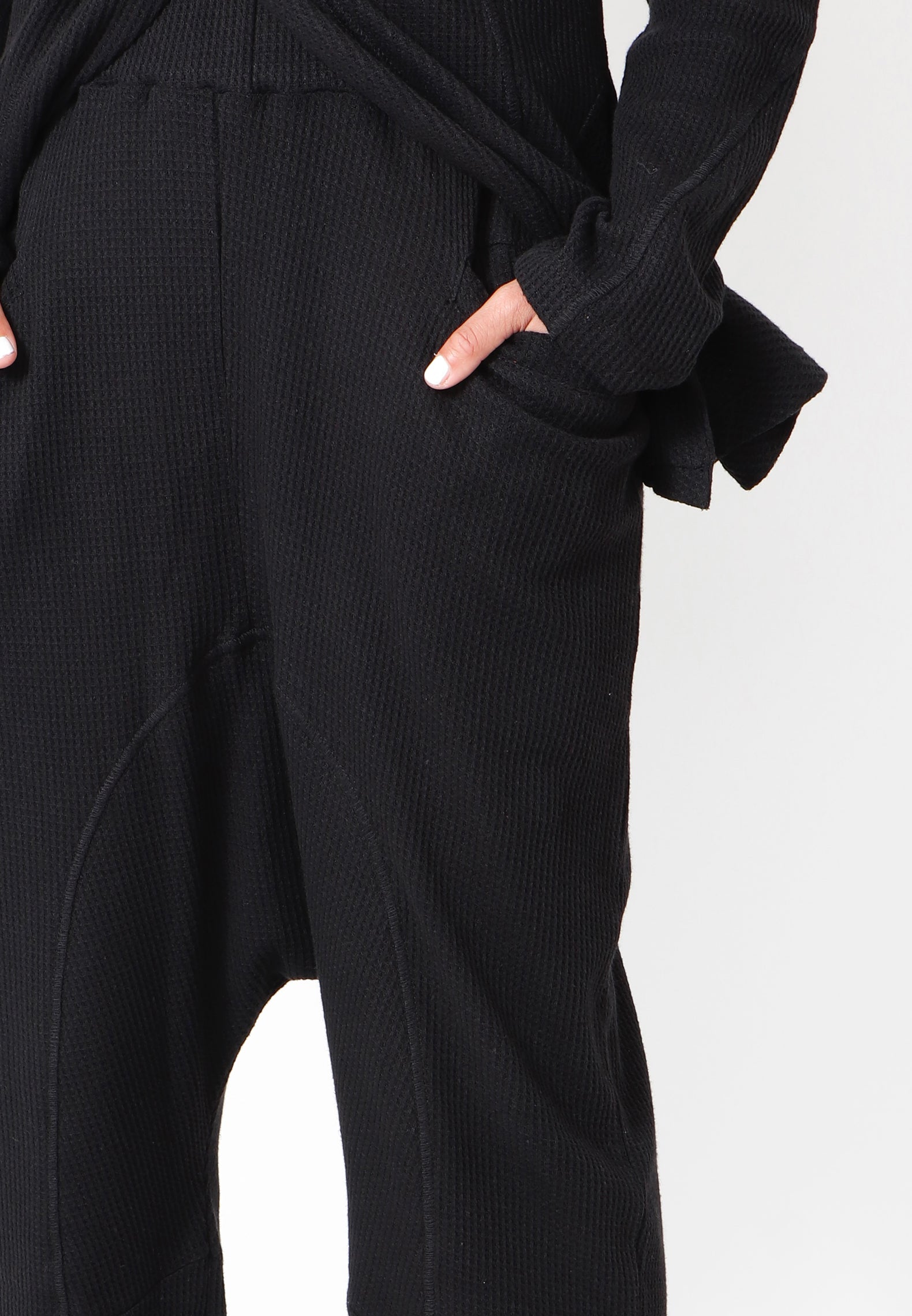 Sort Aarhus Baggy Buxur Svartar 1130