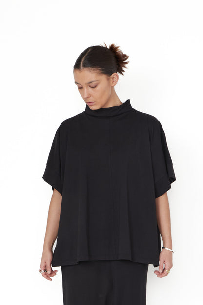 Sort Aarhus Oversized Blouse 2176