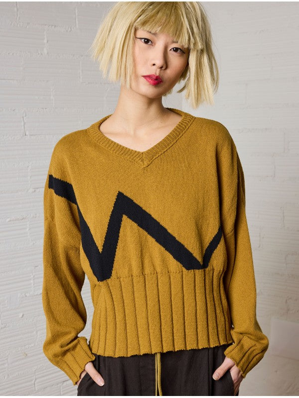 Lurdes Bergada M26-802 Peysa Mustard