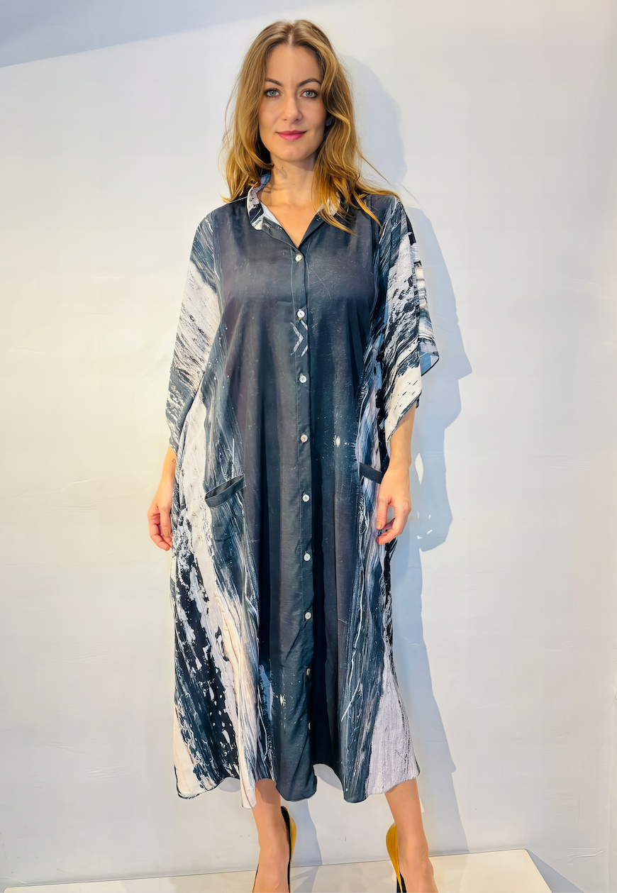 Alessa Long Short Roll Wing Dress Sv.Mun