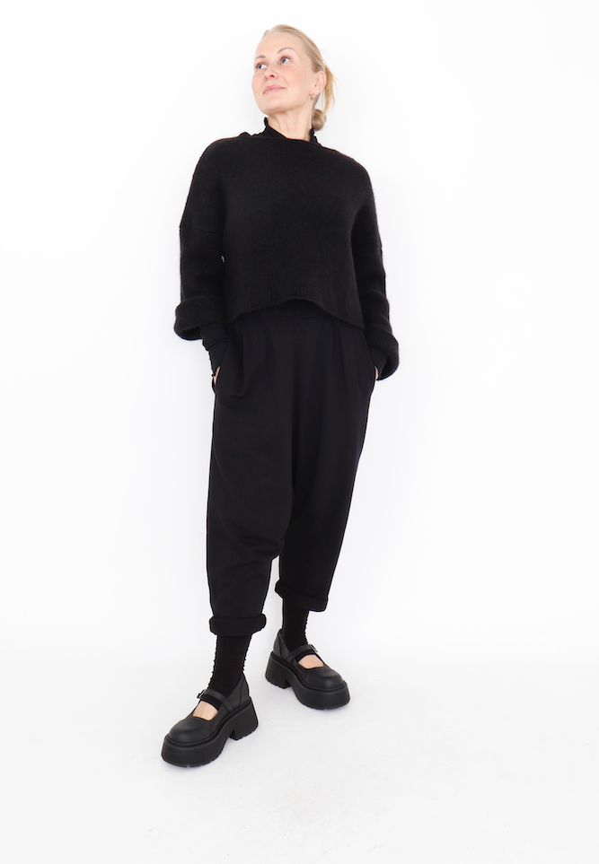 Sort Aarhus Baggy Pants 1107