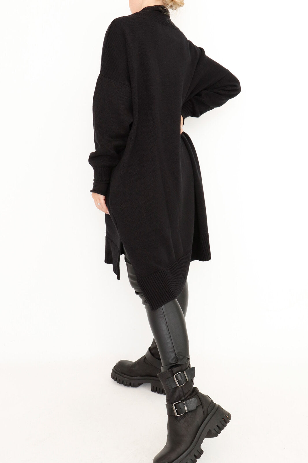 Sort Aarhus Andrea Prjónapeysa Svört