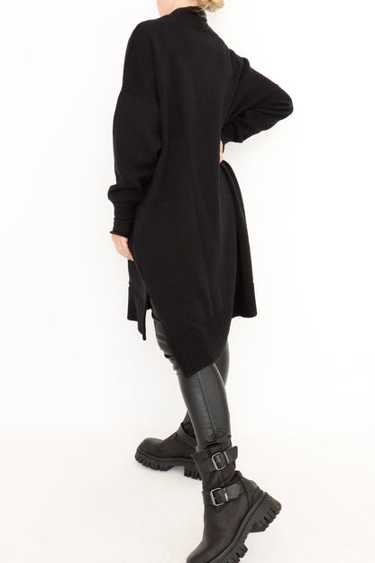 Sort Aarhus Andrea Prjónapeysa Svört