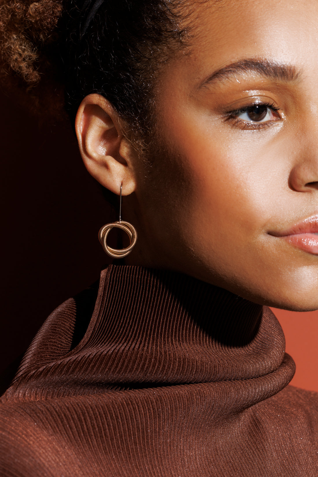 La Mollla Oh Boucles Eyrnalokkar Tress Bronze